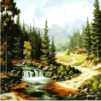 Картина  по номера - Планинска река –TX 5075