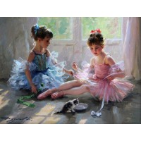 Комплект за рисуване по номера - Малки балерини ZG 5403