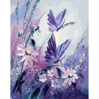 Нежни цветя - Диамантен гоблен FL 34076