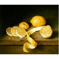 RZ 303014 Диамантен гоблен - Лимони на масата