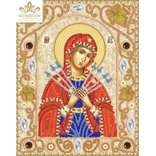 Комплект за бродиране с мъниста - Пресвета Богородица Седмострелна НИК-5310