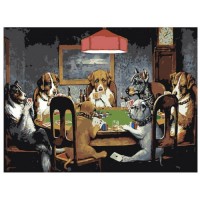 Картина по номера - Кучета, които играят карти ZG 0244