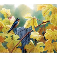 Картина по номера - Есенна птица ZP 090
