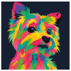 Флуоресцентните картини - Куче FLU 14