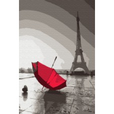 Дъждовен Париж - Картина по номера CX 3823