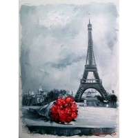 Цветя в Париж - Картина по номера CX 3822