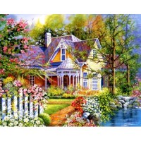 Селска къща - Картина по номера ZG 39934