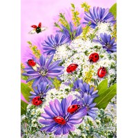 Калинки и цветя - Картина по номера ZE 3895