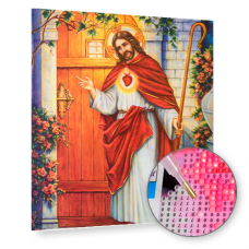 Исус до вратата - Диамантен гоблен IK 1124
