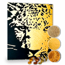 Златен леопард - Картина по номера ZE 3015