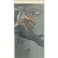 Орел на ствола на дърво - Картина по номера ZE 3336