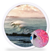 Диамантен гоблен с кръгла форма - Прекрасно море DRL 021