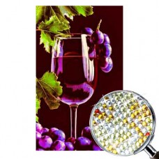 Елмазени гоблени - Лилаво вино EZ 333013