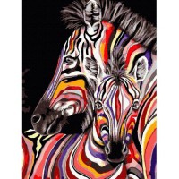 Картина по номера - Цветни жирафи EX 7599