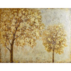 Златни дървета - Картина по номера ZE 3390