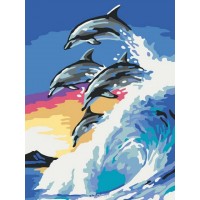 Делфини - Картина по номера ZE 35371