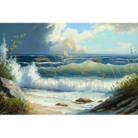 Платноходка в бурно море - Картина по номера ZG 10208