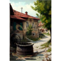 Селски кладенец - Картина по номера ZG 10080