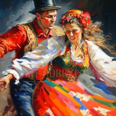 Народни танци - Картина по номера ZP 462