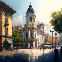 Любим град - Картина по номера ZP 589