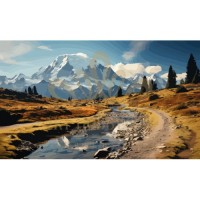 Планински пейзаж - Картина по номера ZG 10755