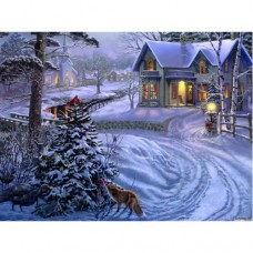 Зимната улица - Картина по номера EX 8332