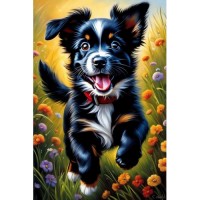 Весело куче - Картина по номера ZG 10803