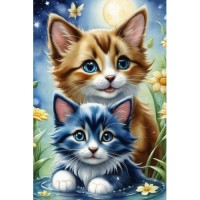 Мили котенца - Картина по номера ZG 10813