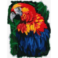 Ярък папагал - Картина по номера ZG 10840
