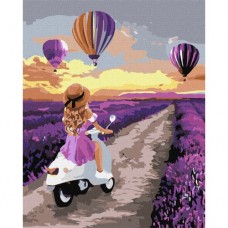 Момиче и балони - Картина по номера ZG 10860