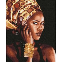 Загадъчна африканка - Картина по номера ZG 10866