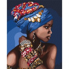 Красива африканка - Картина по номера ZG 10867