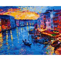 Вечерна Венеция - Картина по номера ZG 10900
