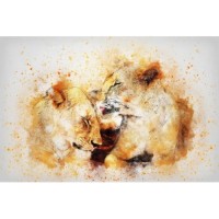 Златни лъвове - Картина по номера ZE 3420