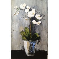 Картина по номера - Бяло цвете ZE 3585