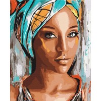 Картина по номера - Африканска хубавица ZE 3598