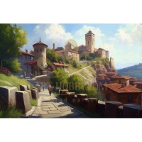 Картина по номера - Стар град в планина ZE 3659