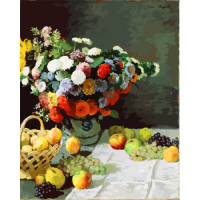 Цветя и плодове - Клод Моне - Картина по номера ZG 0902