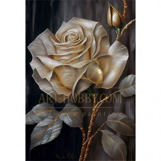 Златна роза - Картина по номера ZG 10084